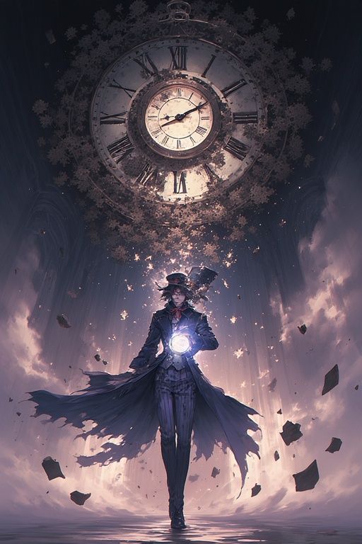 HAUNTED NEW YEAR'S BALL. -  The Mad Hatter as a woman stands...