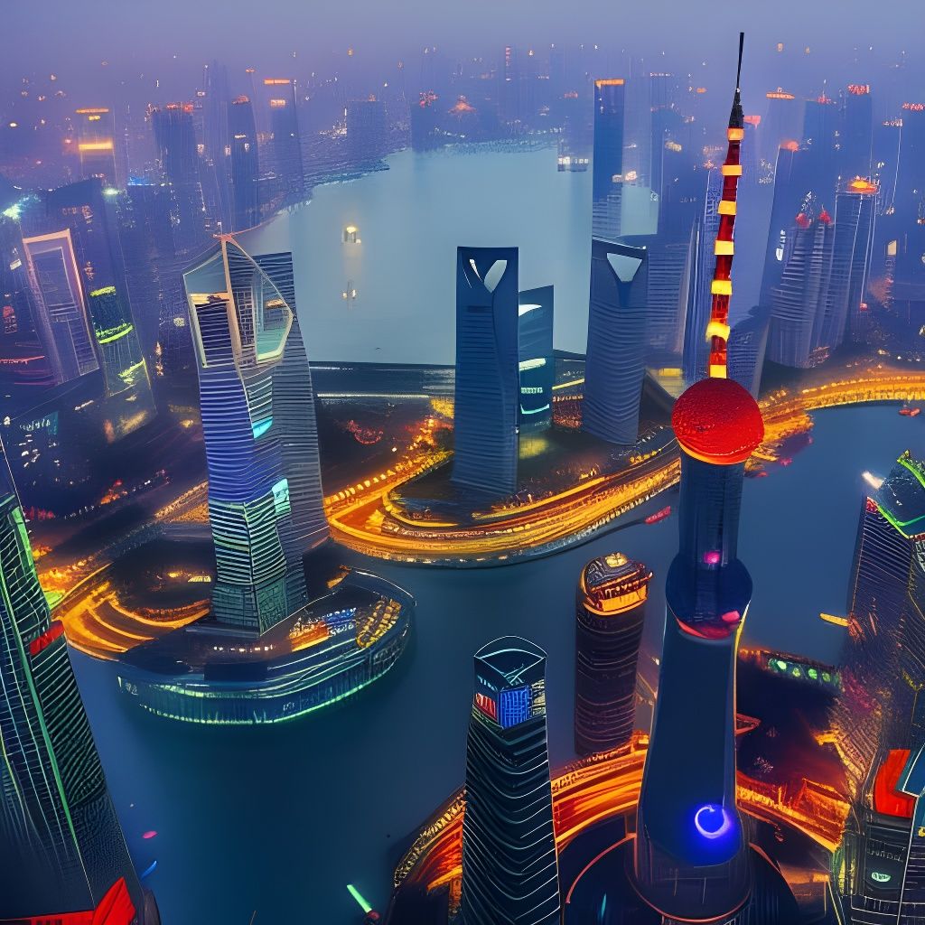 Shanghai under water  by @undefined