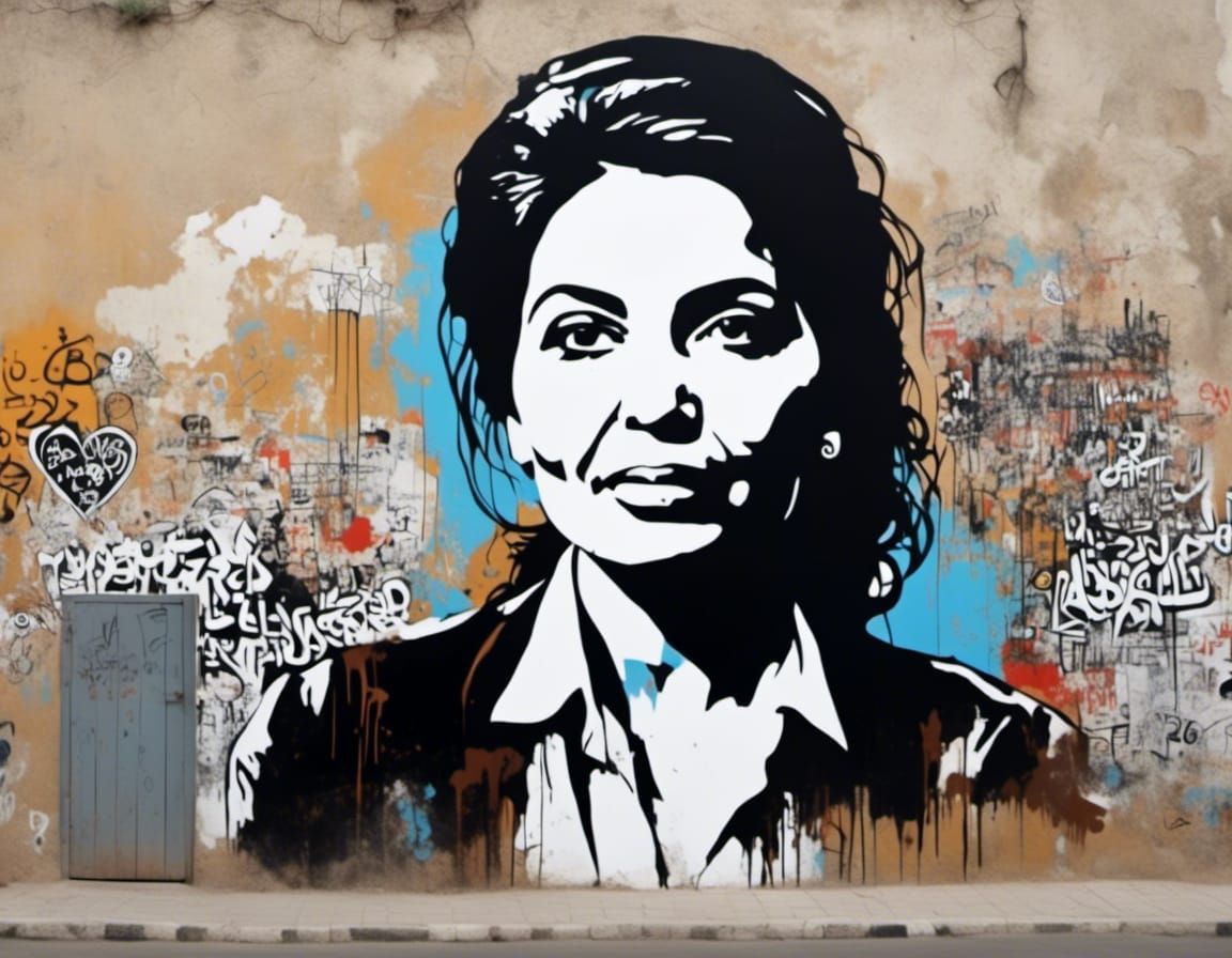 Shireen Abu Akleh (1971-2022) | 🇵🇸 journalist graffiti mur...