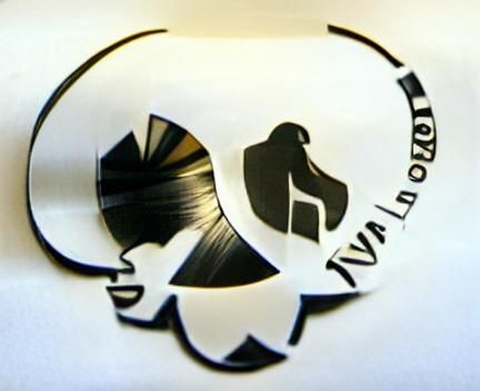vinyl record label