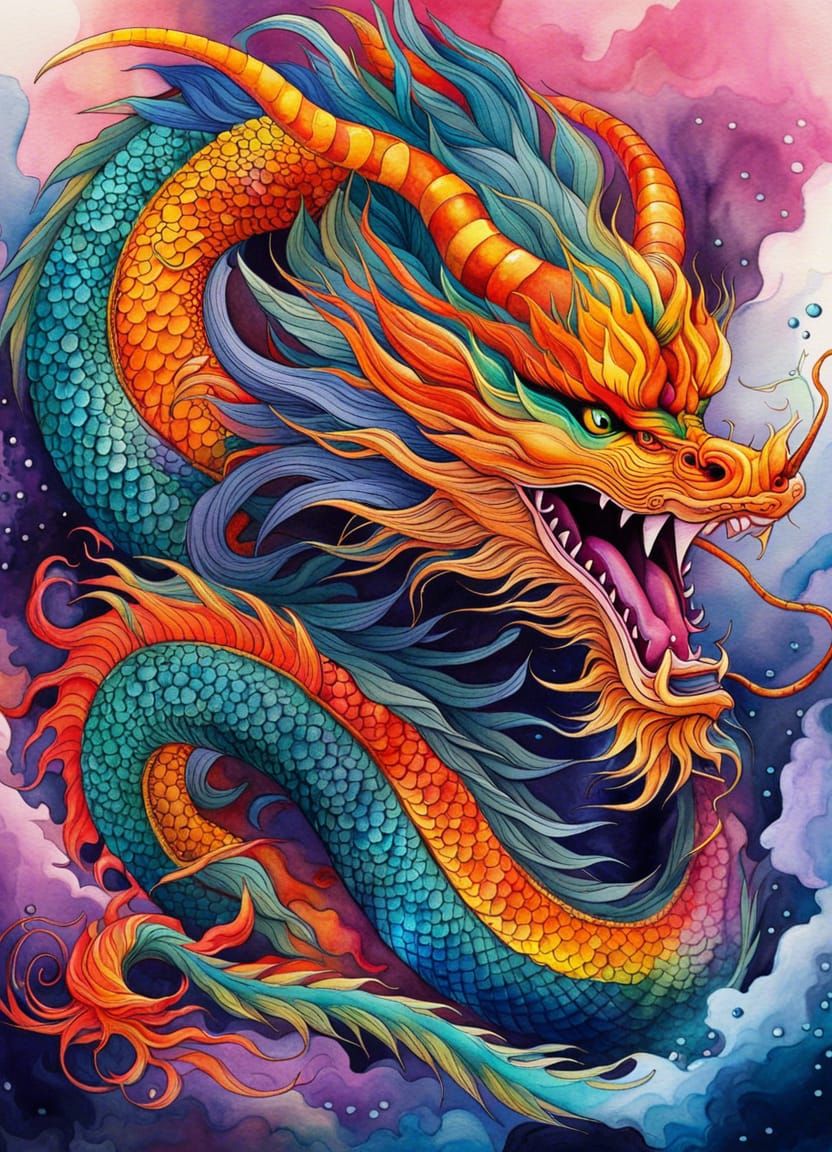 Chinese Dragon - AI Generated Artwork - NightCafe Creator