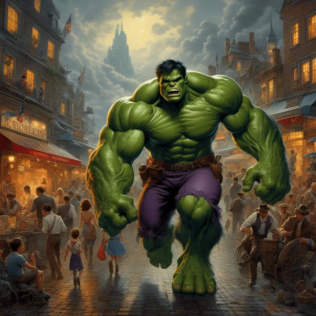 The Incredible Hulk is wearing tourist shorts, people panick...