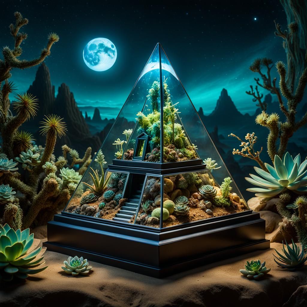 Pyramid terrarium   by @Tiff
