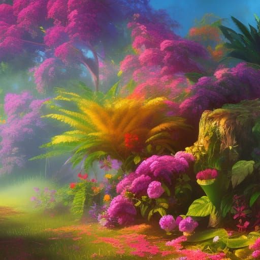 Colourful jungle