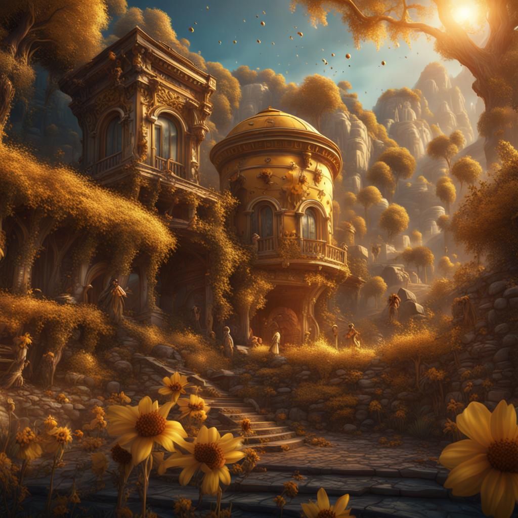 golden hour golden flower