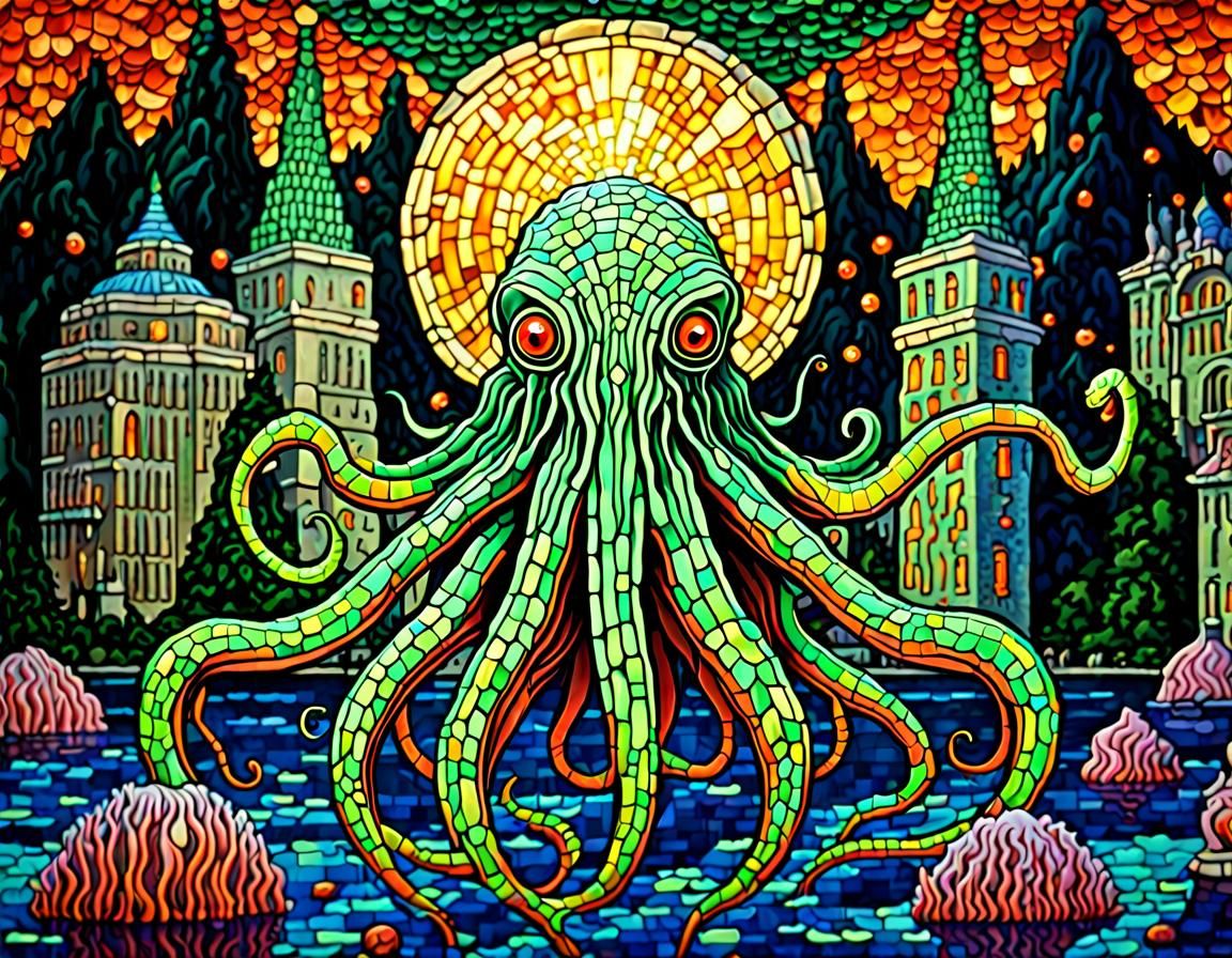 Cthulhu Rises From R'lyeh (VIII)