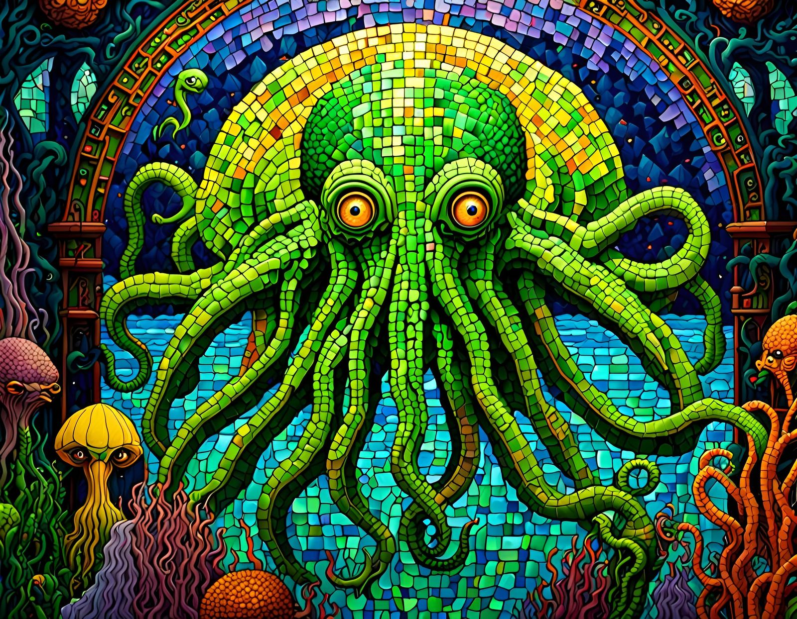 Cthulhu Rises From R'lyeh (X)