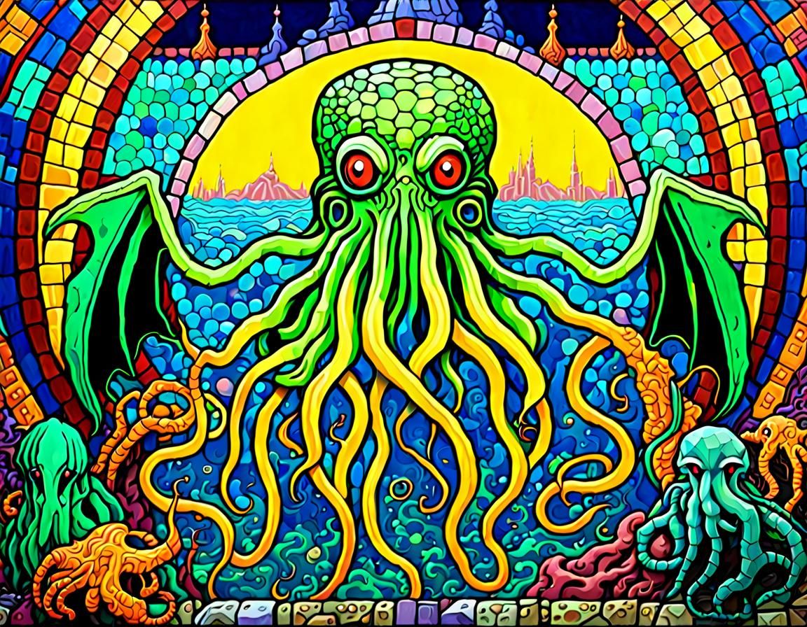 Cthulhu Rises From R'lyeh (IX)
