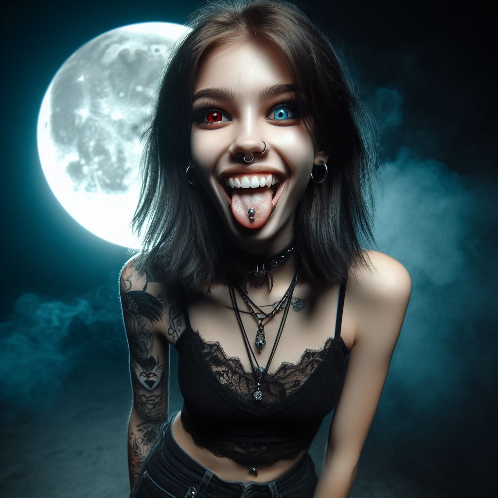 She only comes out at night