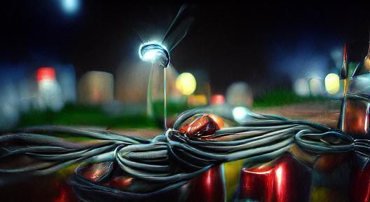 Electricity at night