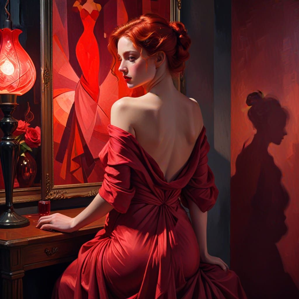 Lady in Red VI - Start Image 1