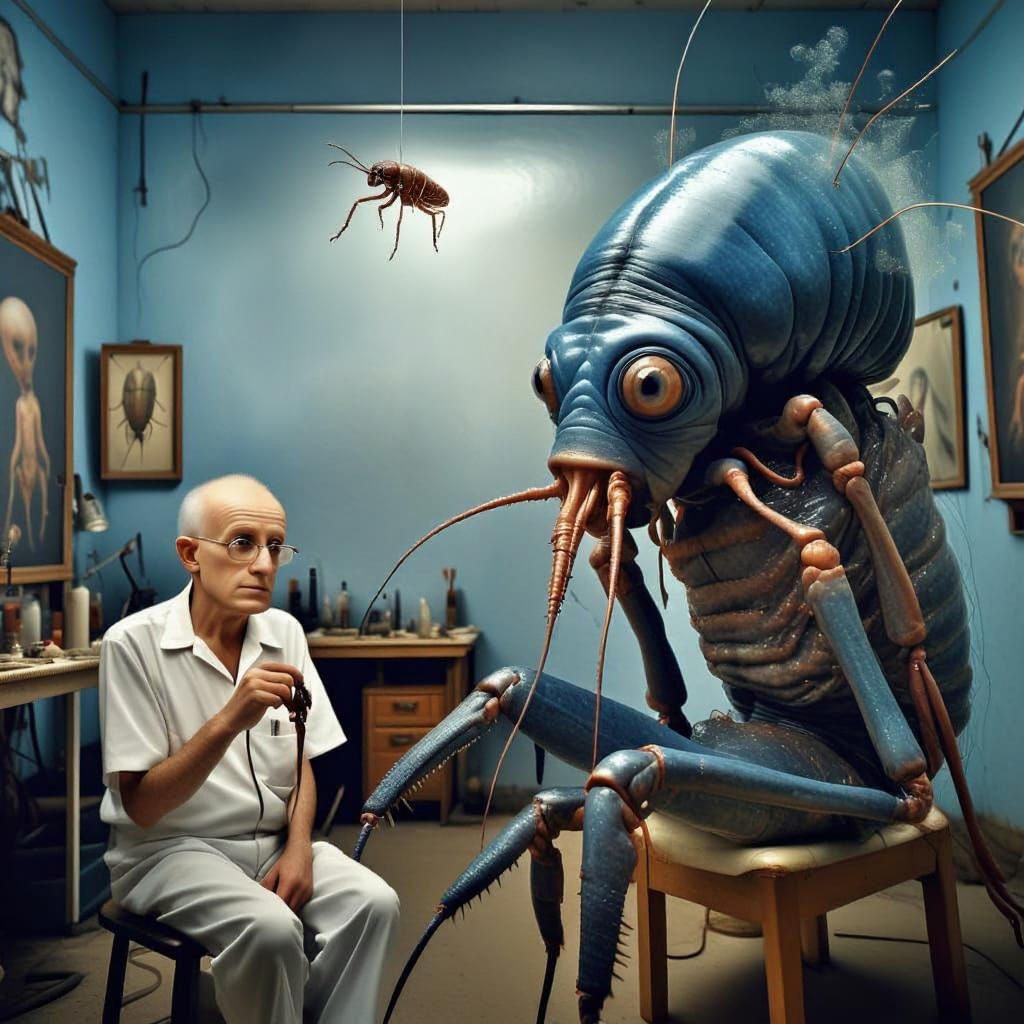 one of Wm Burroughs Insects visiting an analog