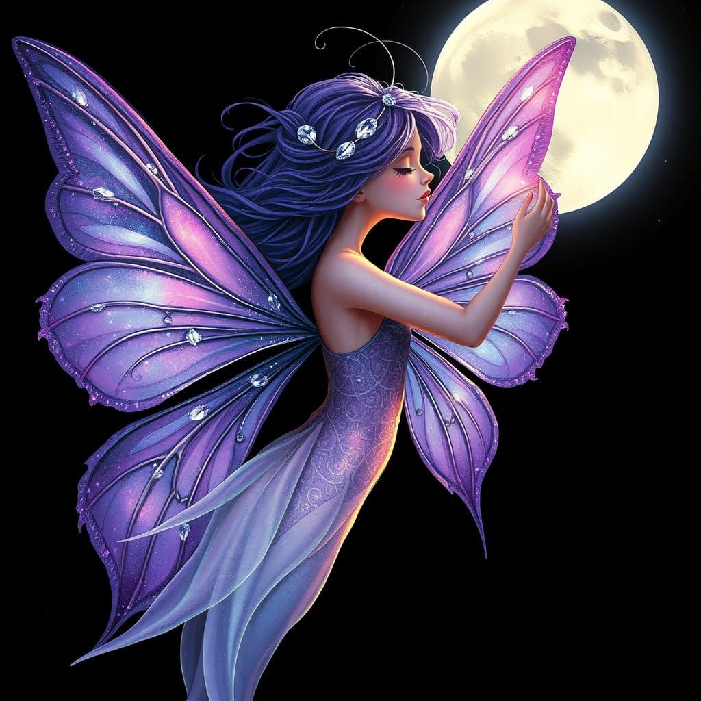 Ethereal Fairy in Lunar Glow