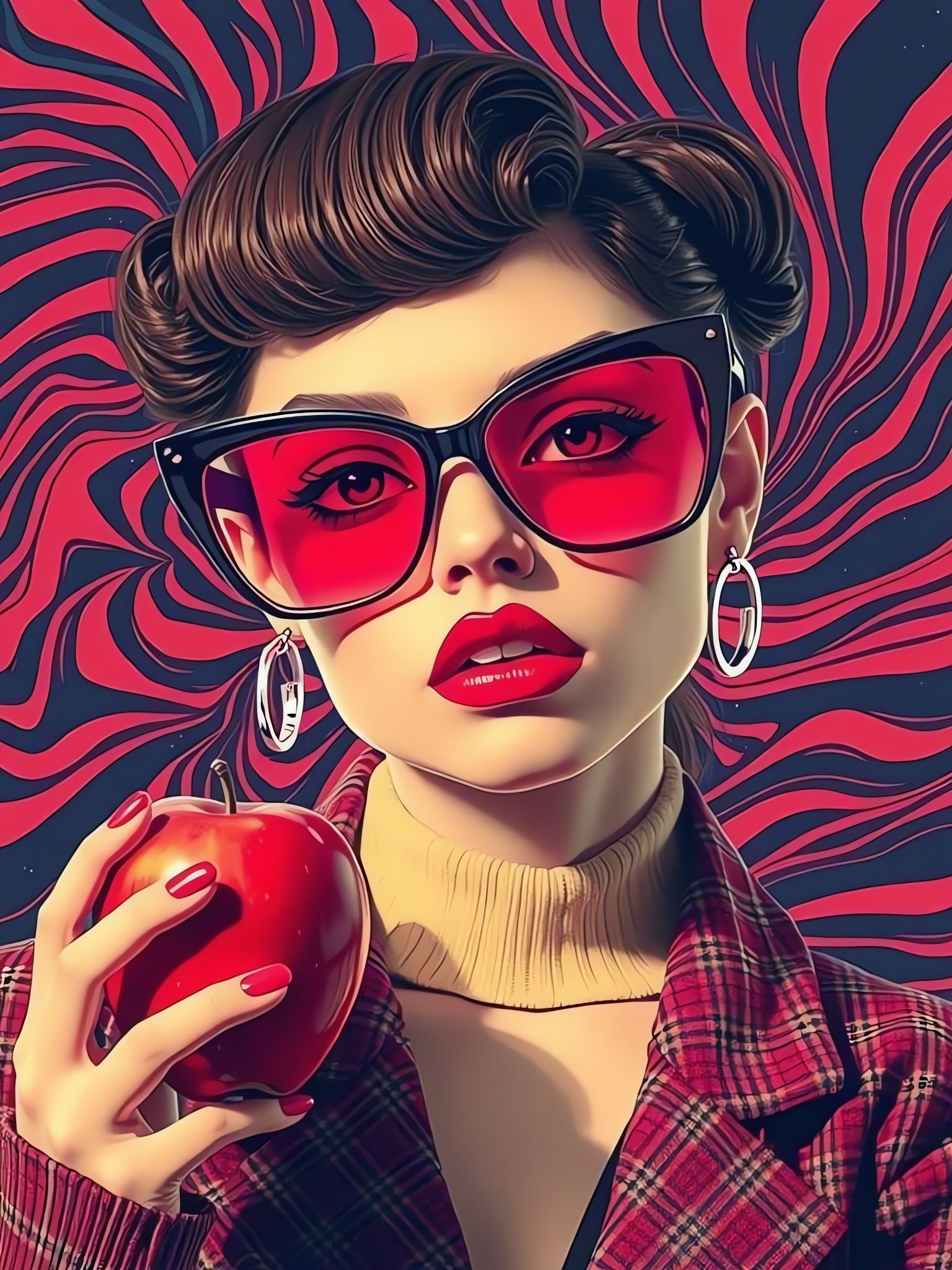 Simple Symmetrical Hoop Earrings Design