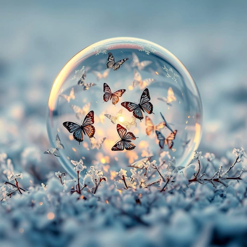 Captured butterflies   by @Miracidium