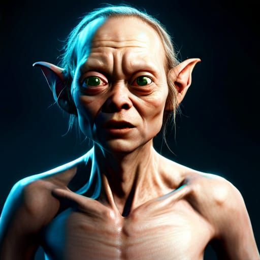 Gollum as a Kpop singer 8k resolution concept art Unreal Eng...