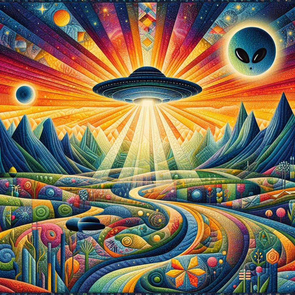 Alien Landscape Quilt