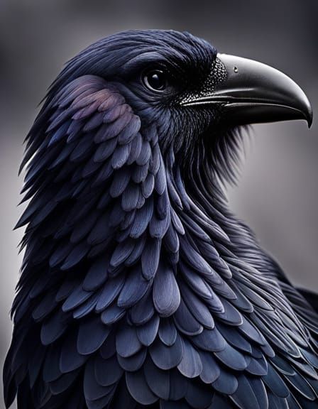 portrait of black bird - AI Generated Artwork - NightCafe Creator