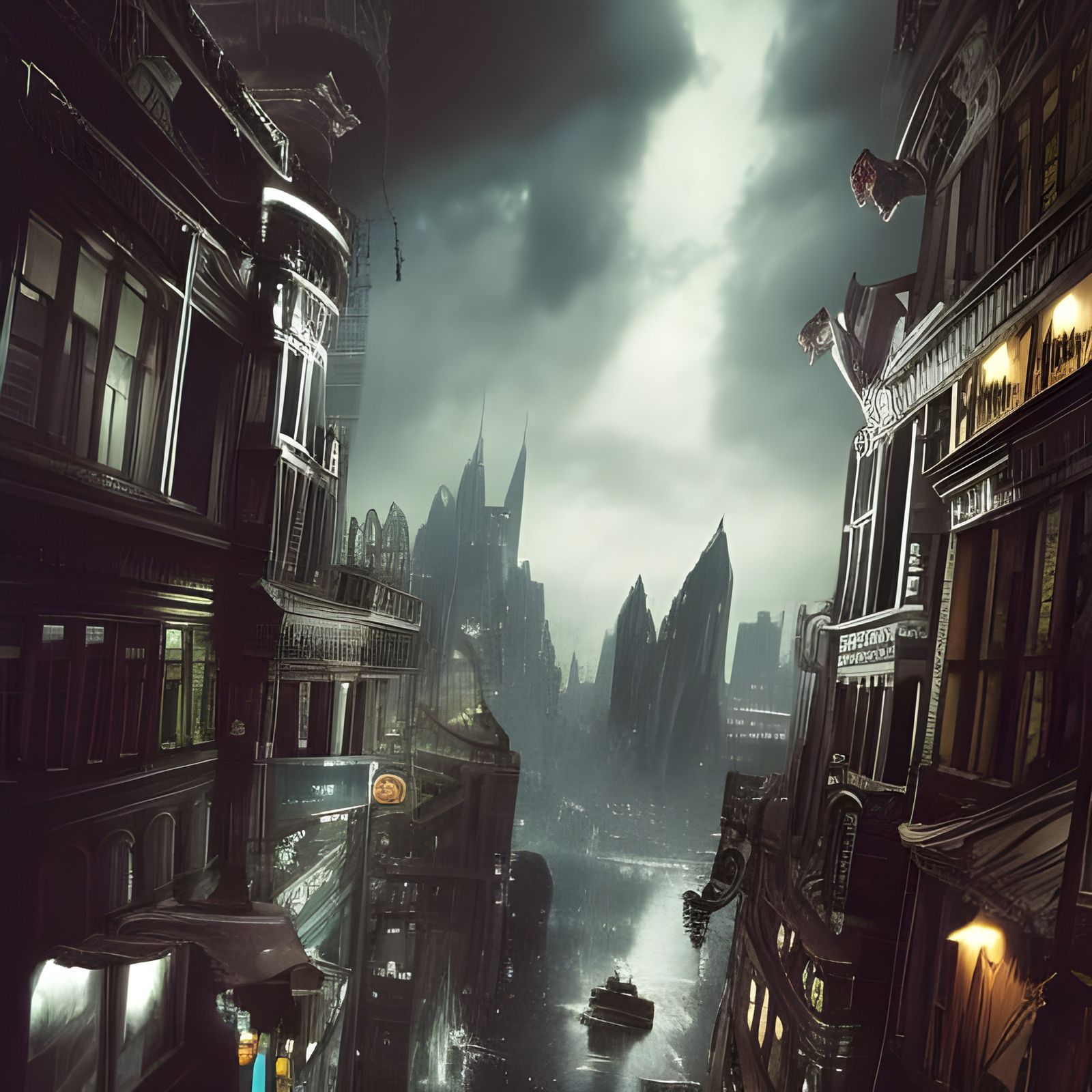 Arkham City - AI Generated Artwork - NightCafe Creator