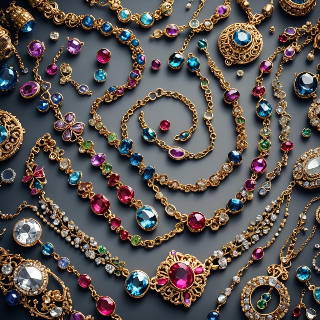 Glitter and magic jewelry and jewels and jewelllery and brac...