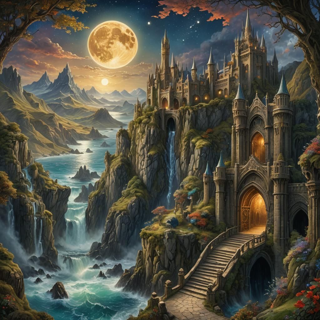 Middle Earth's Hollin Gate: Matte Painting