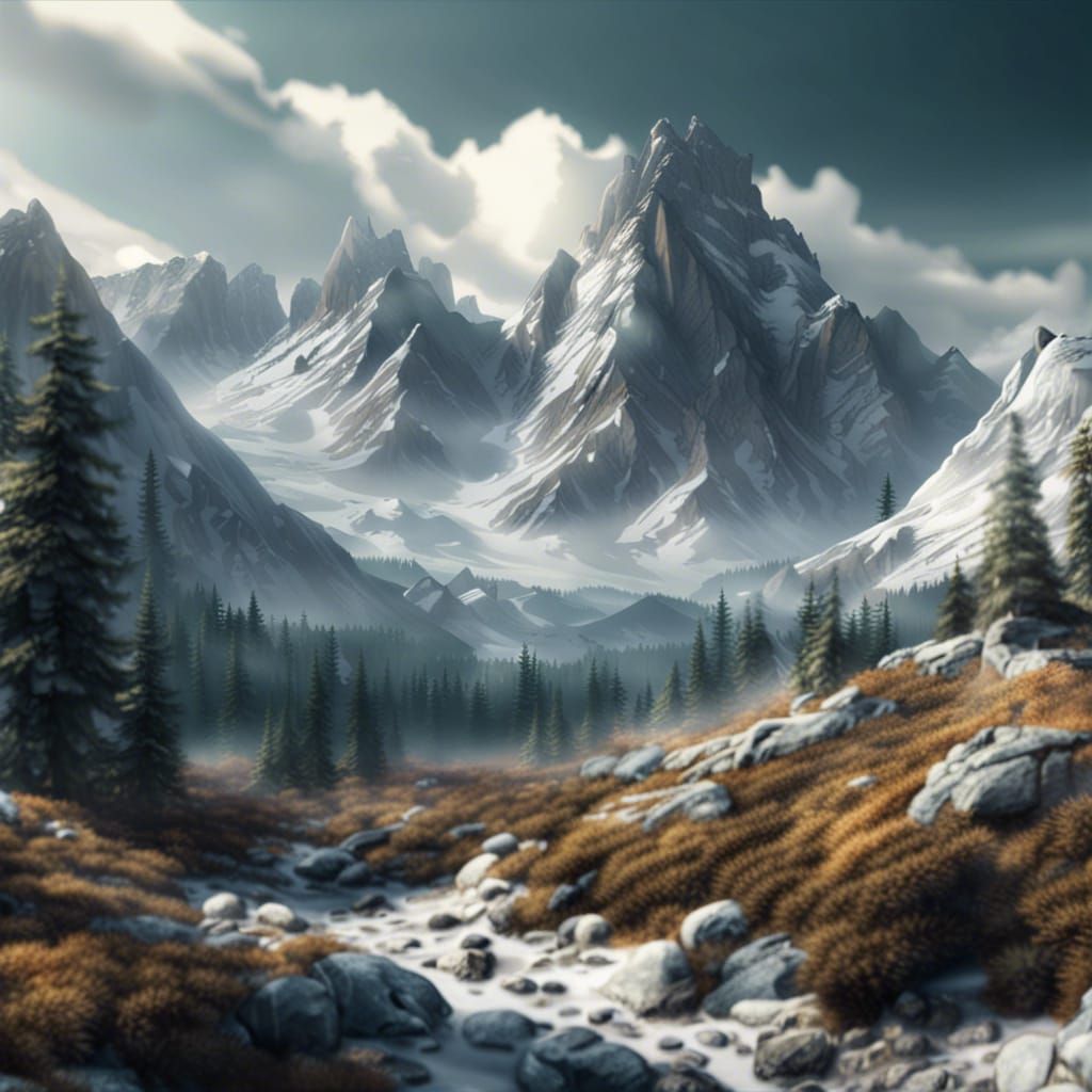 Wilderness Mountain landscape  by @Nathaniel DeZago