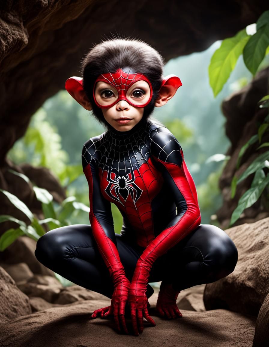 Spider Monkey In The Jungle - Ai Generated Artwork - Nightcafe Creator