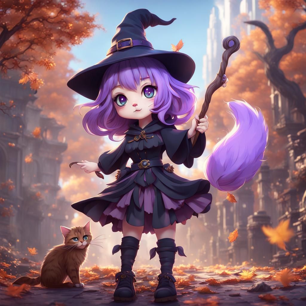Cute Witch - Cute Anime Girls Wallpapers and Images - Desktop Nexus Groups