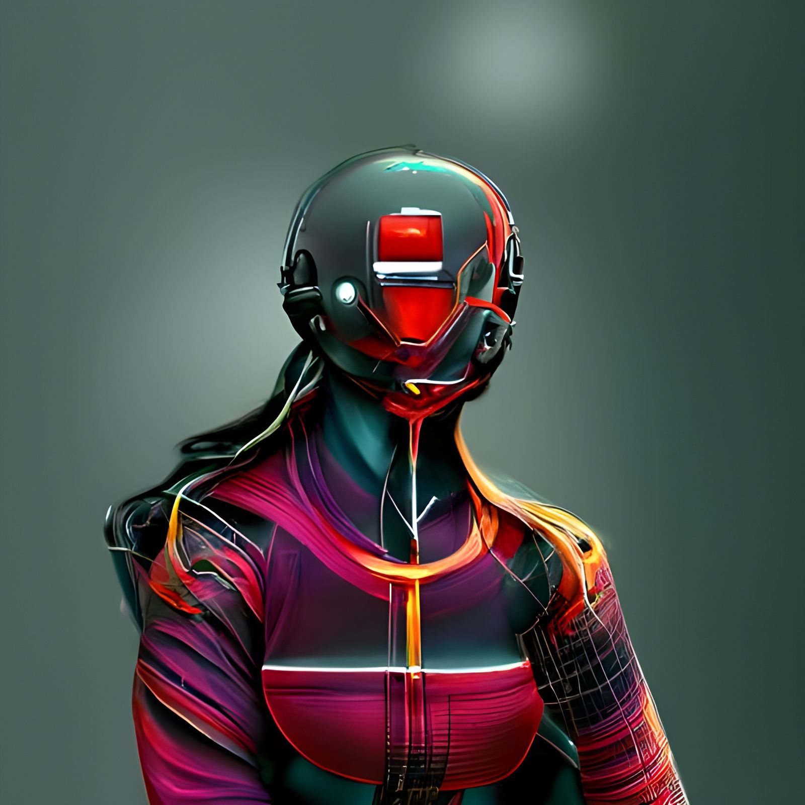 Futuristic character 4 - AI Generated Artwork - NightCafe Creator