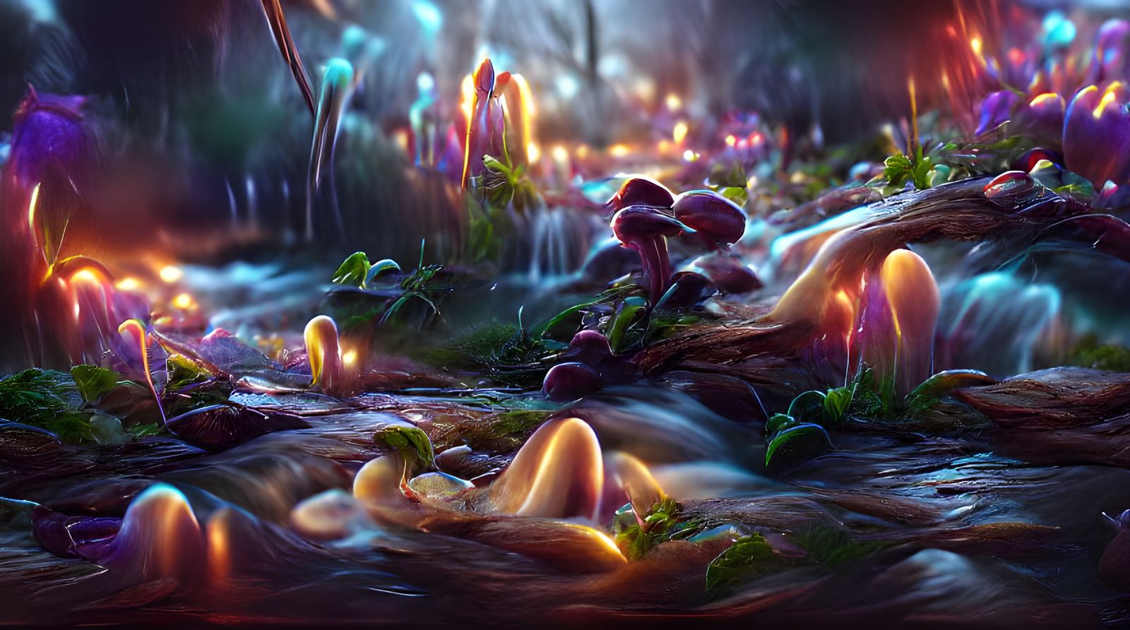 Mystical Forest - AI Generated Artwork - NightCafe Creator