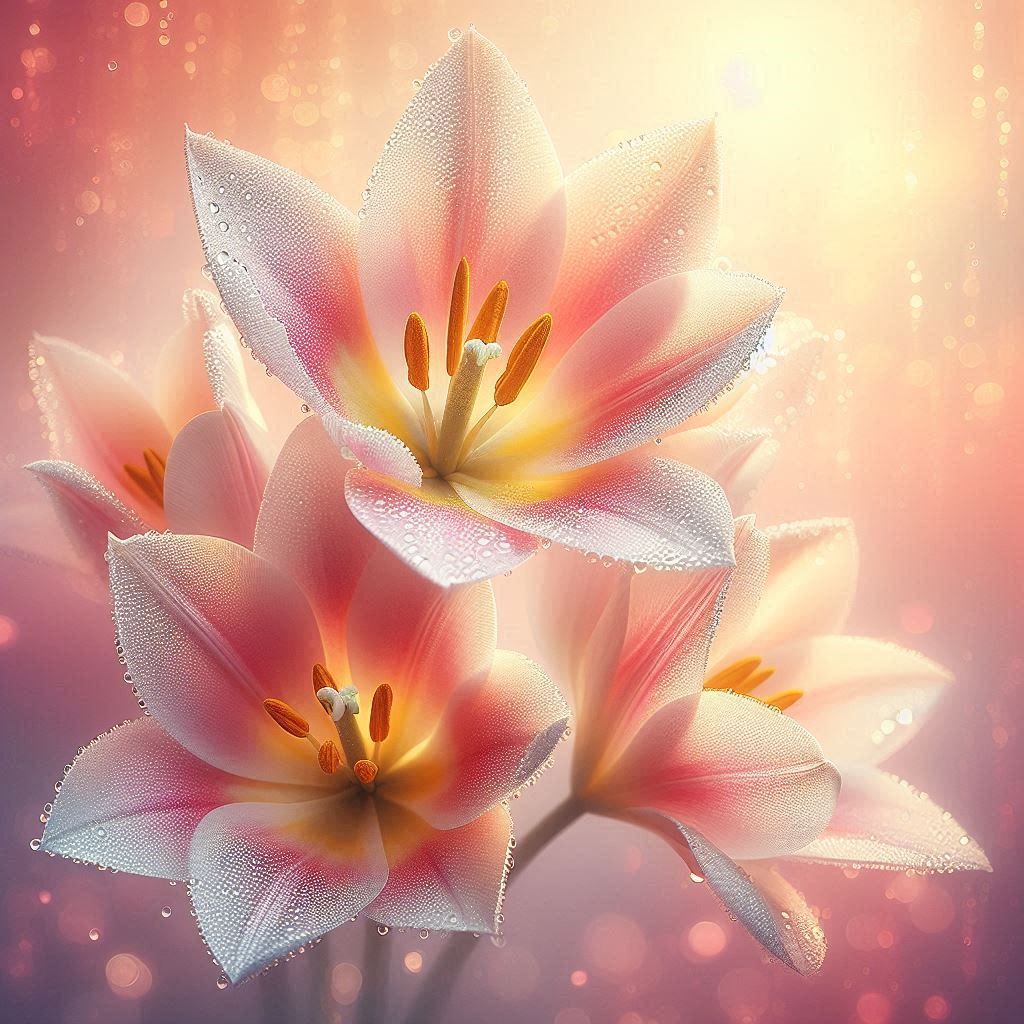   Petals of Dawn: Softness meets sunlight's touch  by @Artless