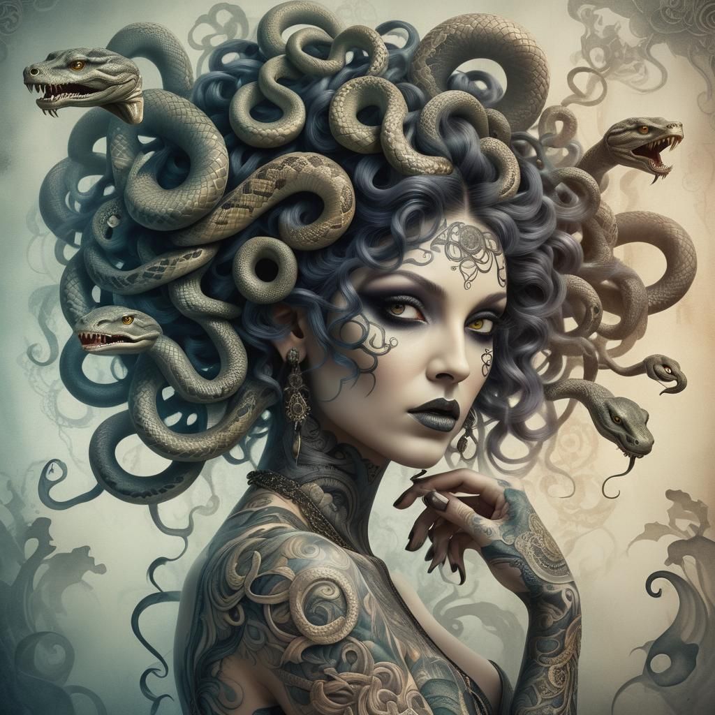 Beautiful Medusa - AI Generated Artwork - NightCafe Creator