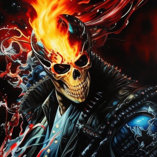 Ghost Rider - AI Generated Artwork - NightCafe Creator