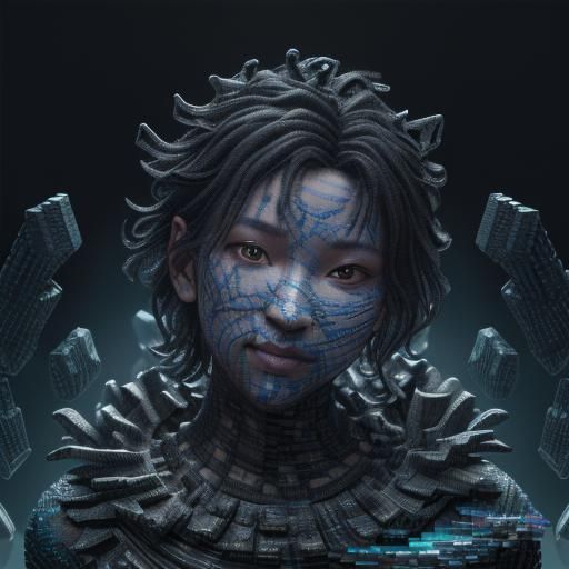 Hyper Photorealistic 3D Render of Ferrofluids