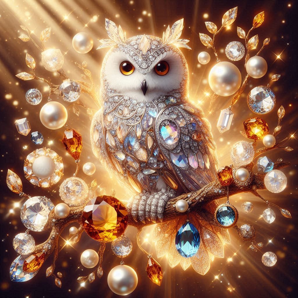 Gemstone Owl