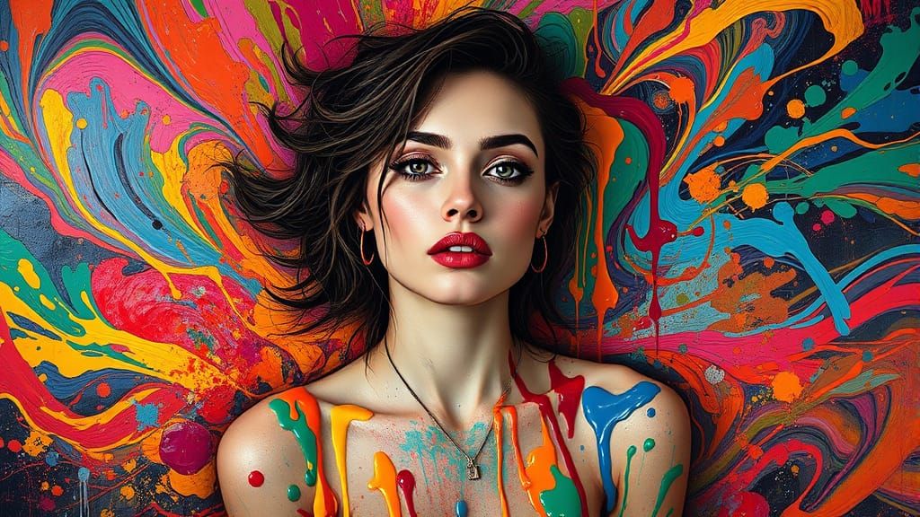 Dripping in Paint  by @shiawasena