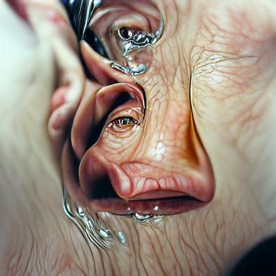 Schyzophrenia hyperrealism photorealism