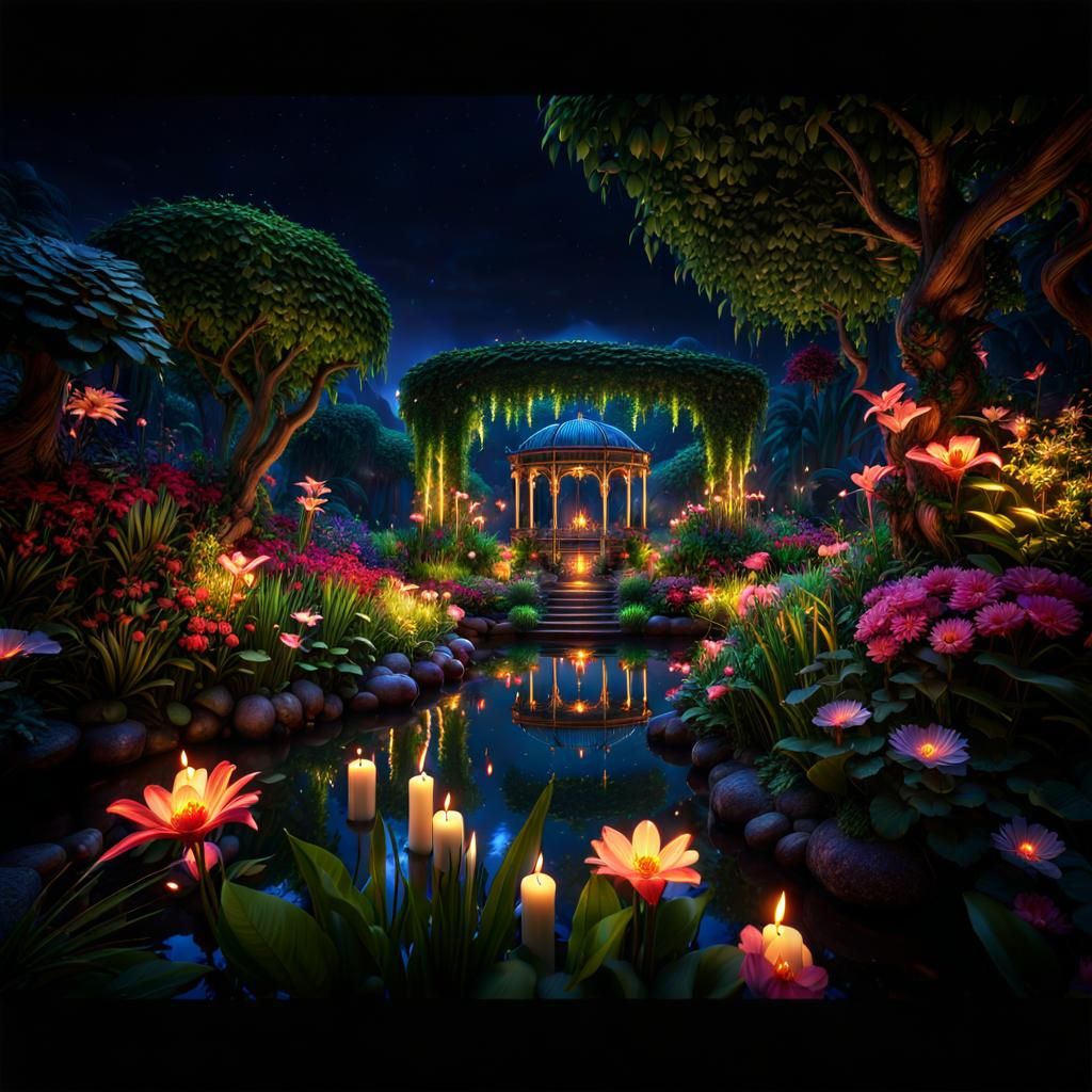 Candle lake AI Generated Artwork NightCafe Creator