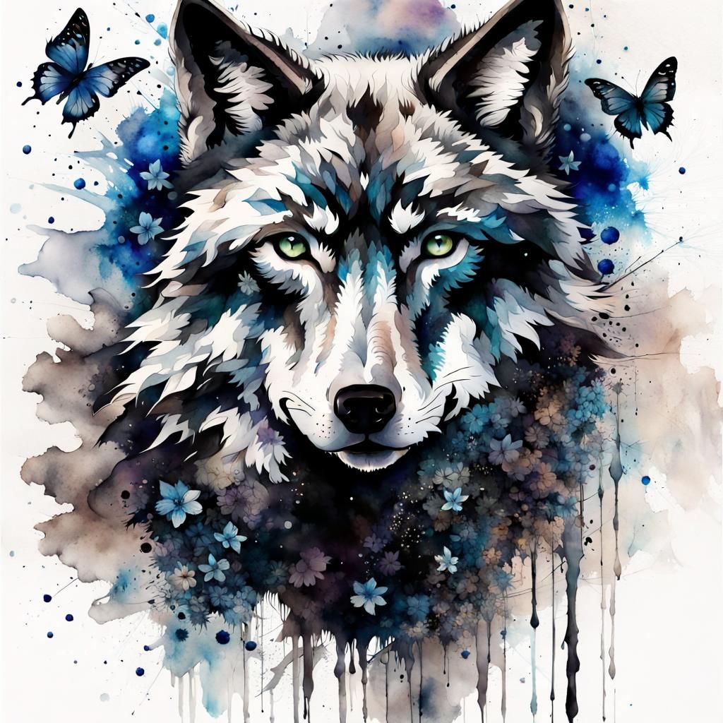 Wolf - AI Generated Artwork - NightCafe Creator