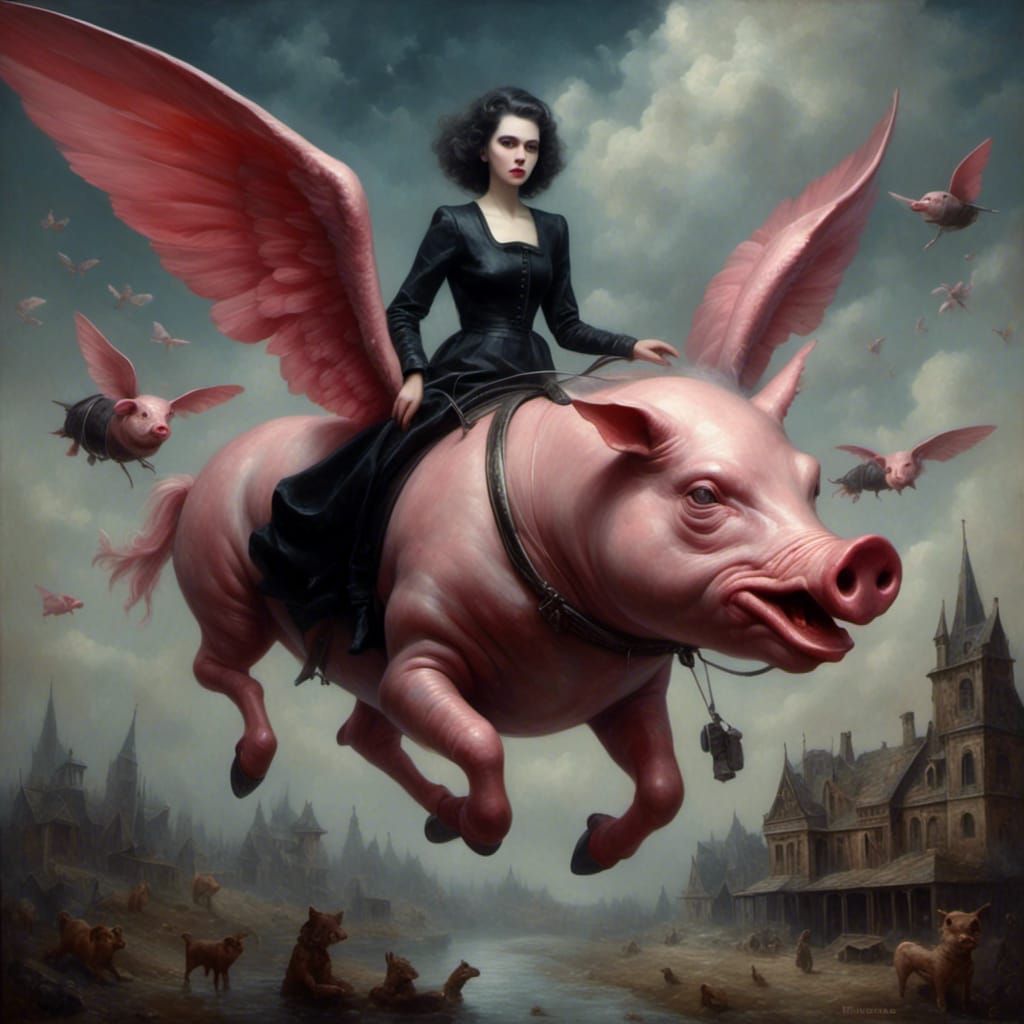 Yup! Pigs can fly ___