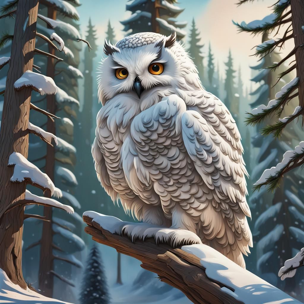 Snowy owl  by @Keith