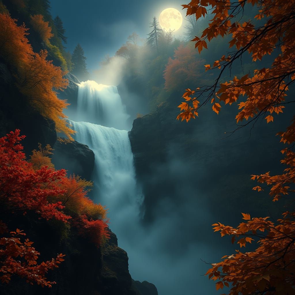 Falling Under An Autumn Moon  by @Redloh