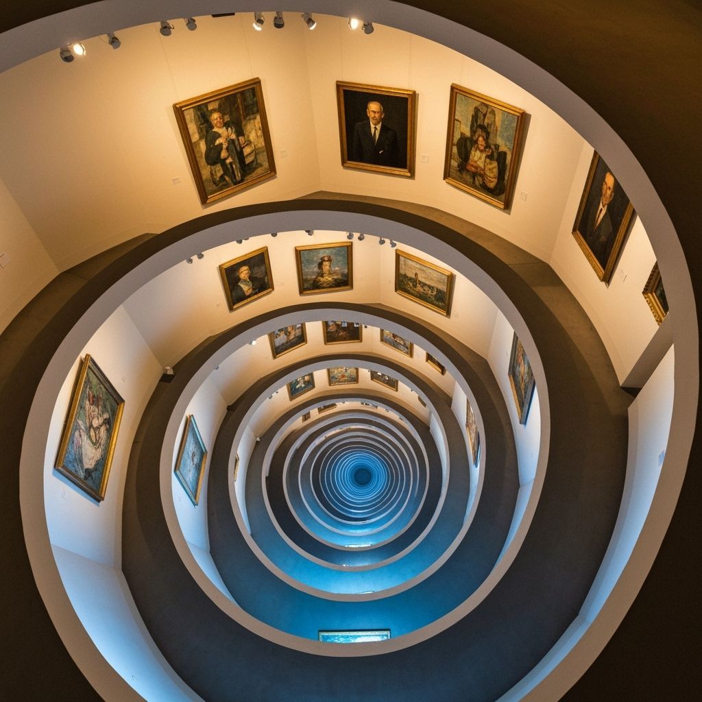 An art gallery spiral