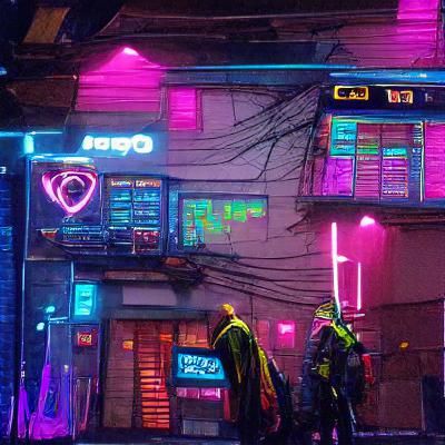 cyberpunk neon cozy