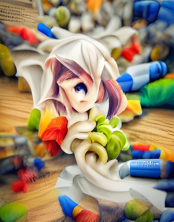 Crayon artist AI Generated Artwork NightCafe Creator