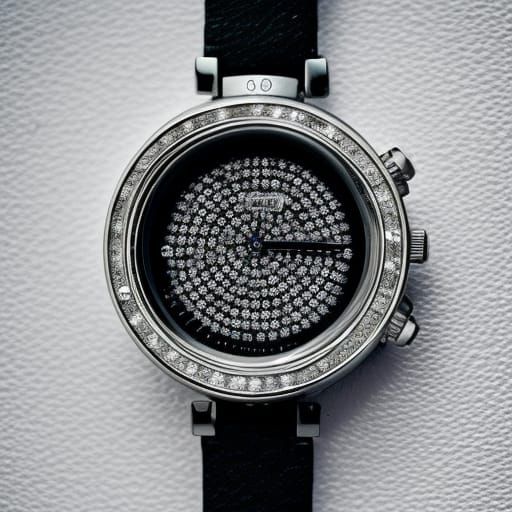 wrist watch with diamonds AI Generated Artwork NightCafe Creator