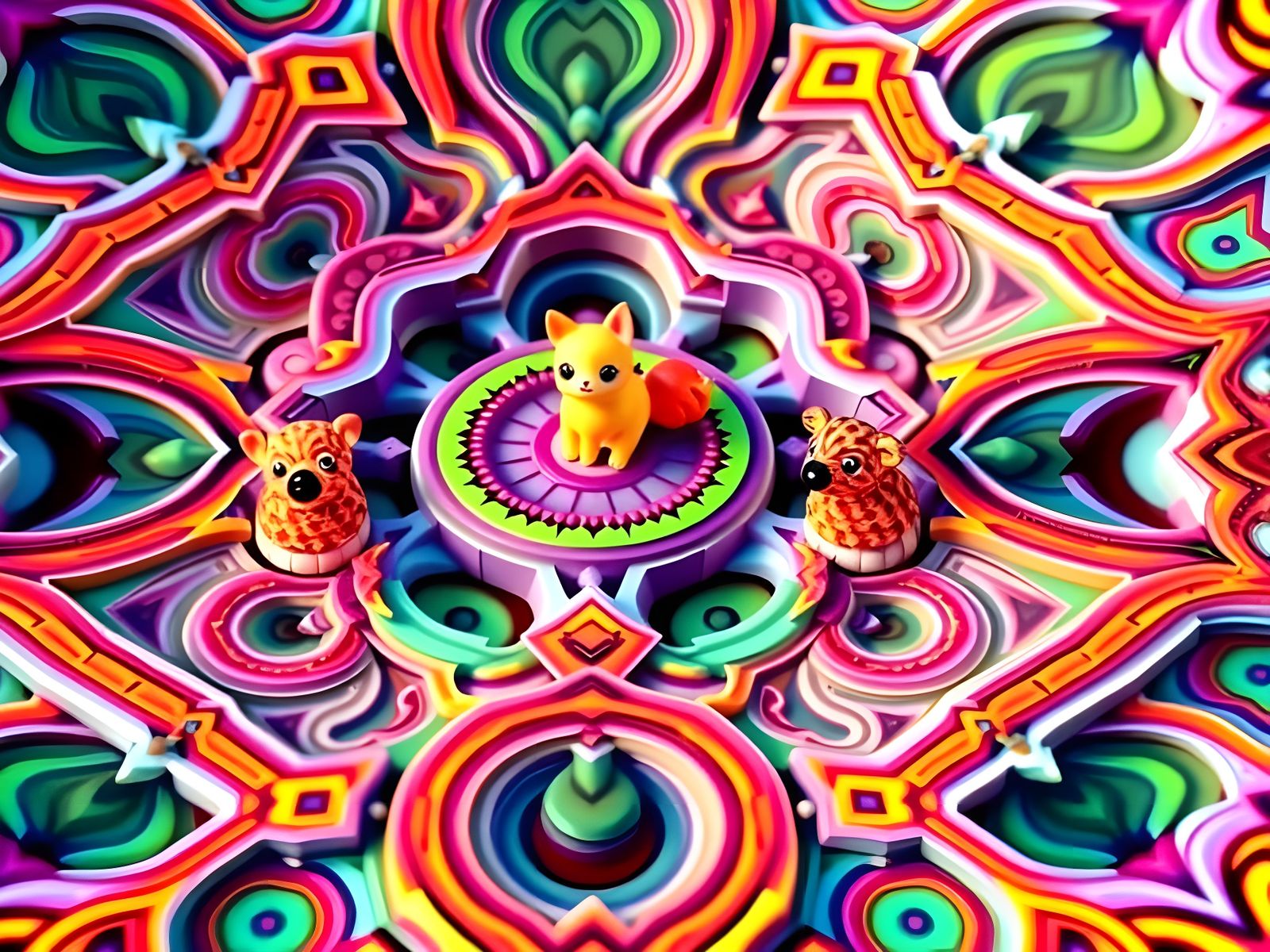 Pikachu Kaleidoscope Art  by @Gary Murakami