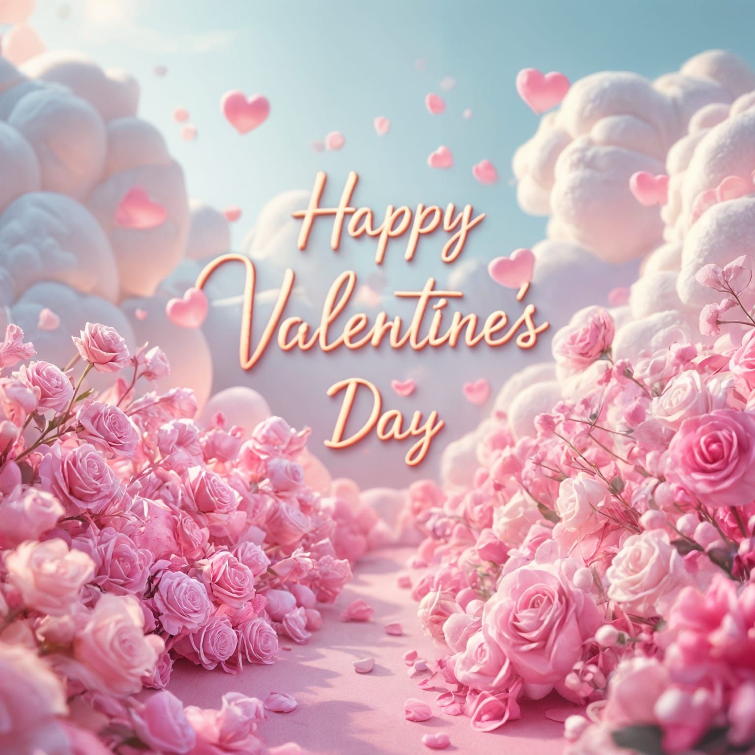 A (Valentines day card; 1:5 ). with Happy Valentines day 3D Game Cinematic Feel, Epic 3D Videogame Graphics, ...  by @Elvenangel