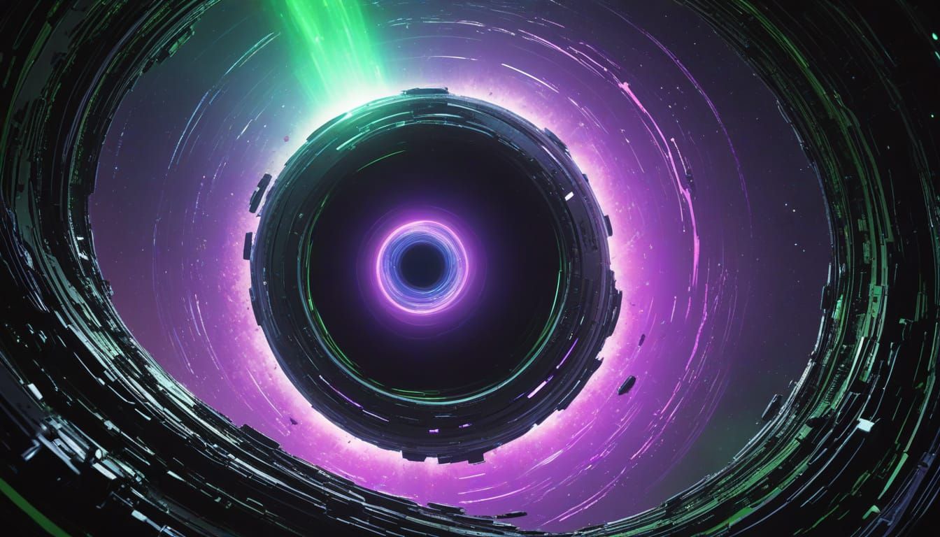 Derrière  le trou noir.....  by @Piboulou 