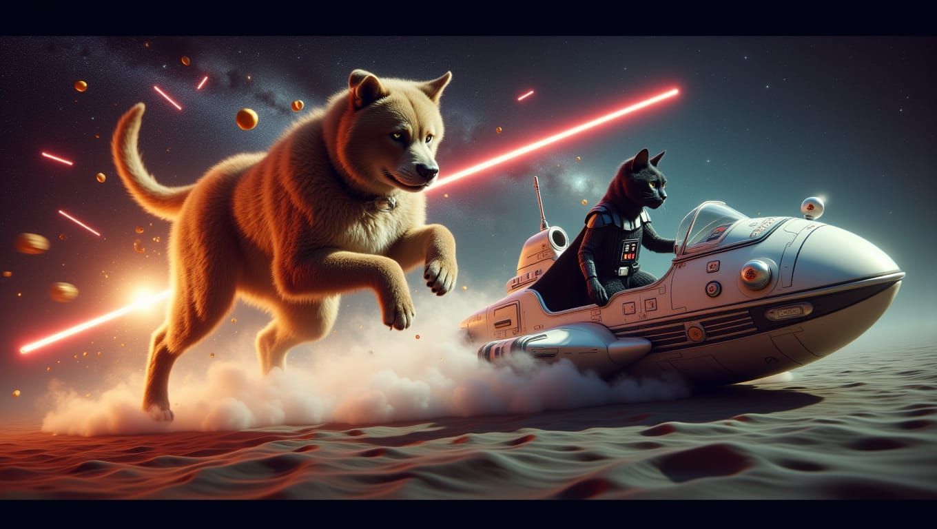 Dart Catul and his friend Big Dog